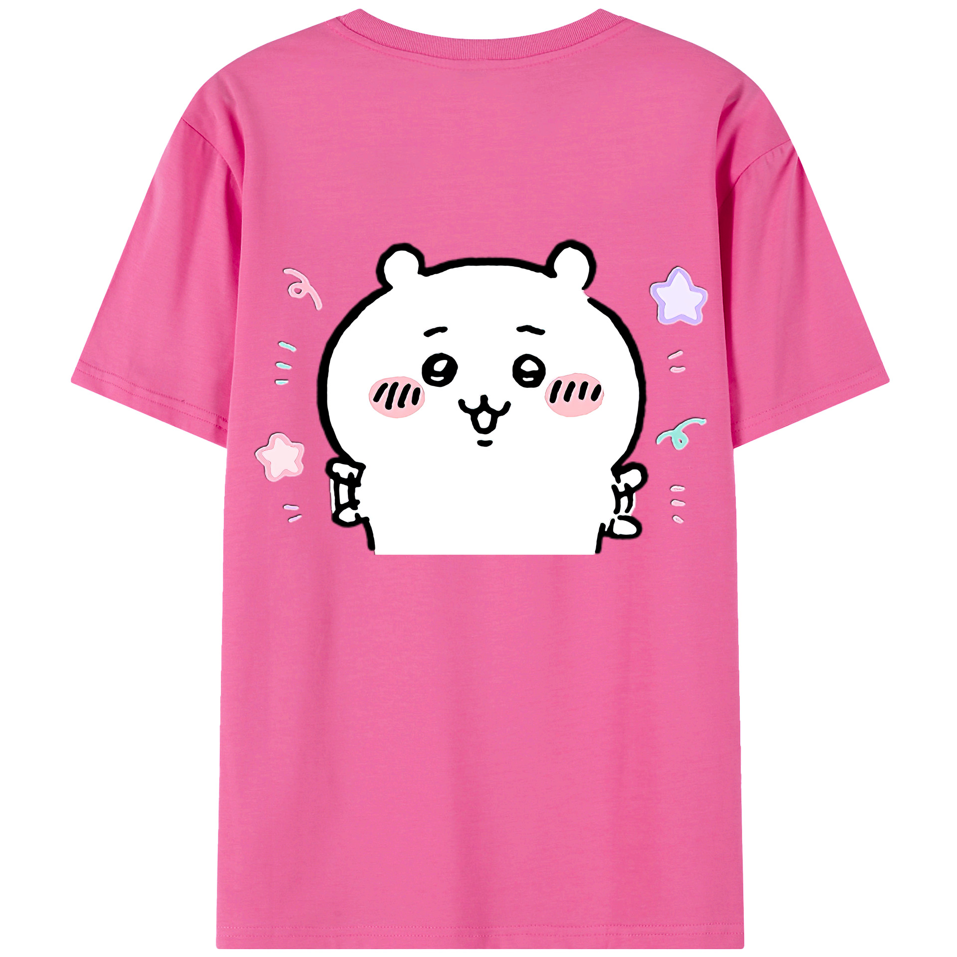 （画像用） ちいかわ ちいかわ Chii-kawa chiikawa レディース半袖Tシャツ(バックプリント)